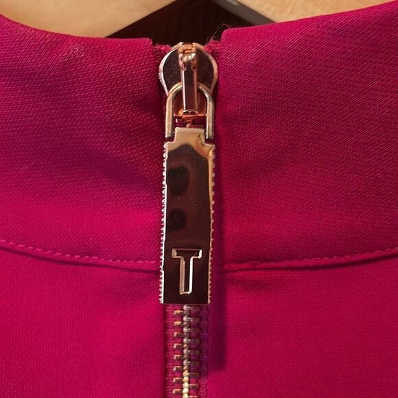 BARBIE Core TED Baker Torriya Ruffle Tunic Dress in Hot Pink - Picture 9 of 14